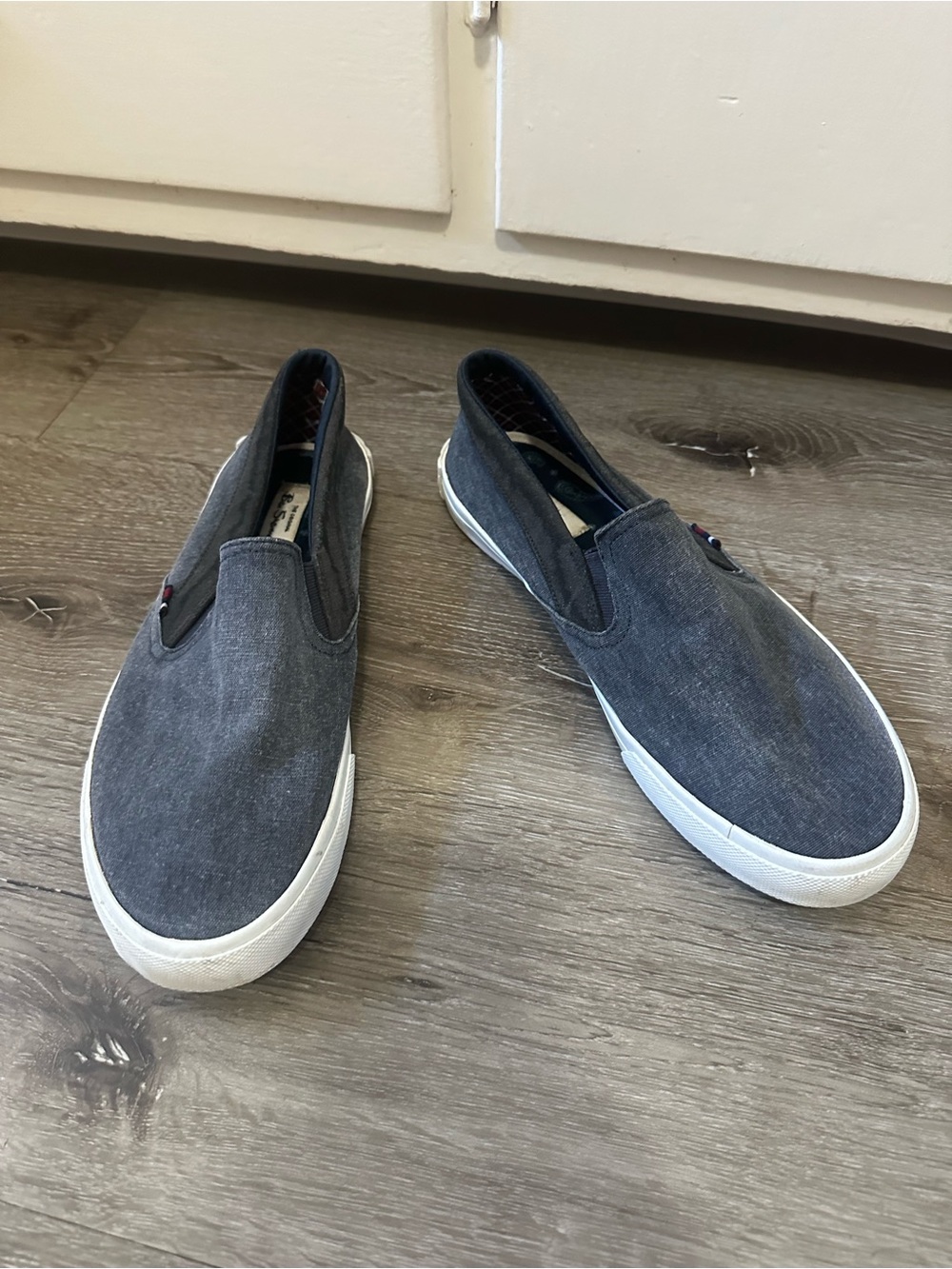 Ben Sherman Men's Slip-On Canvas Loafers - Charcoal